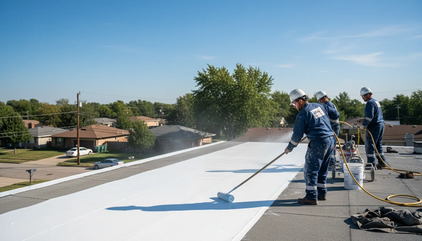 Commercial roof coating in Dover, MN near me